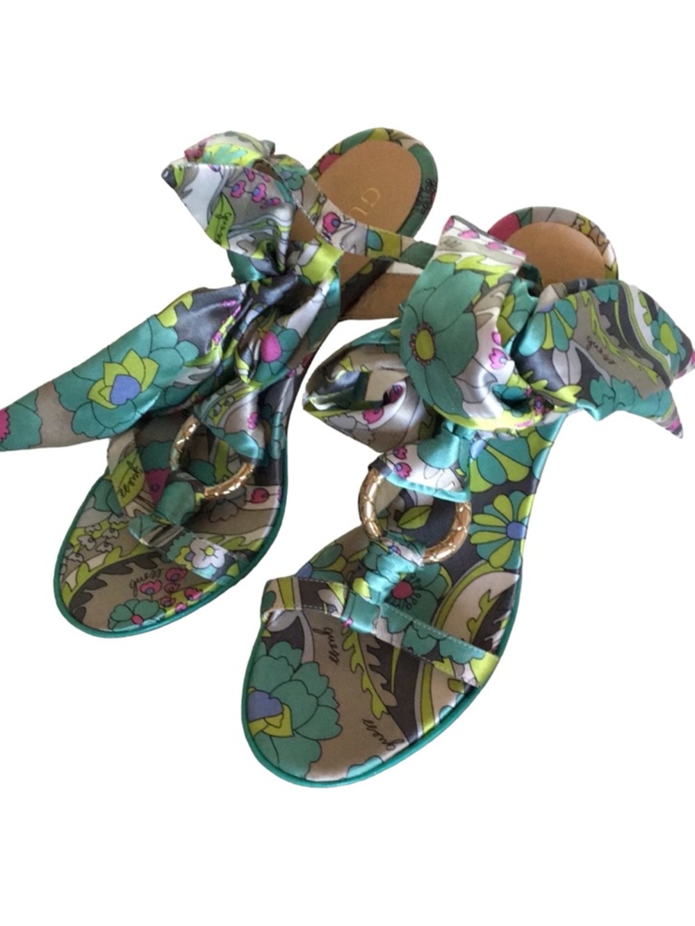 🩵Guess by Marciano lace-up ribbon heels 👠 - Picture 2 of 8